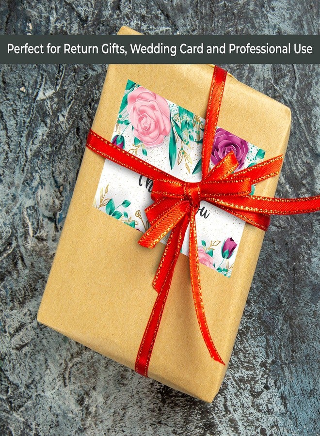 Rousrie ( Pack of 24 Blank Thank You Cards With Envelopes (Size - 6 Inches × 4 inches) For Return Gifts, Wedding, Colleagues, Notecards, Greeting Cards (Design 4) - Image 5